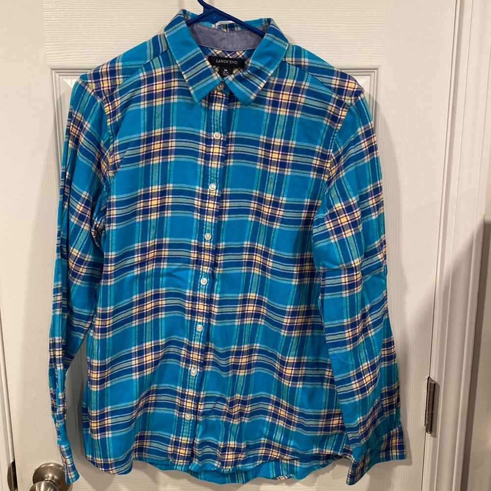 Blue Flannel Button Down
